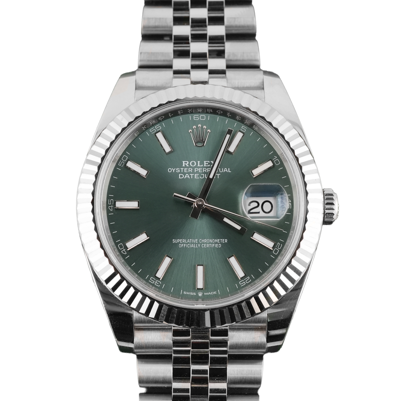 Rolex Datejust 41 mm / Mint Green – Jubilee