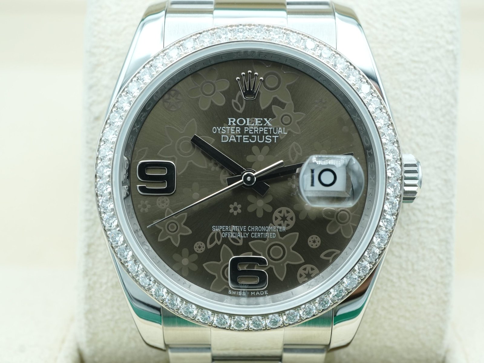 Rolex Datejust 36 mm / Floral Diamond – Oyster - Image 3
