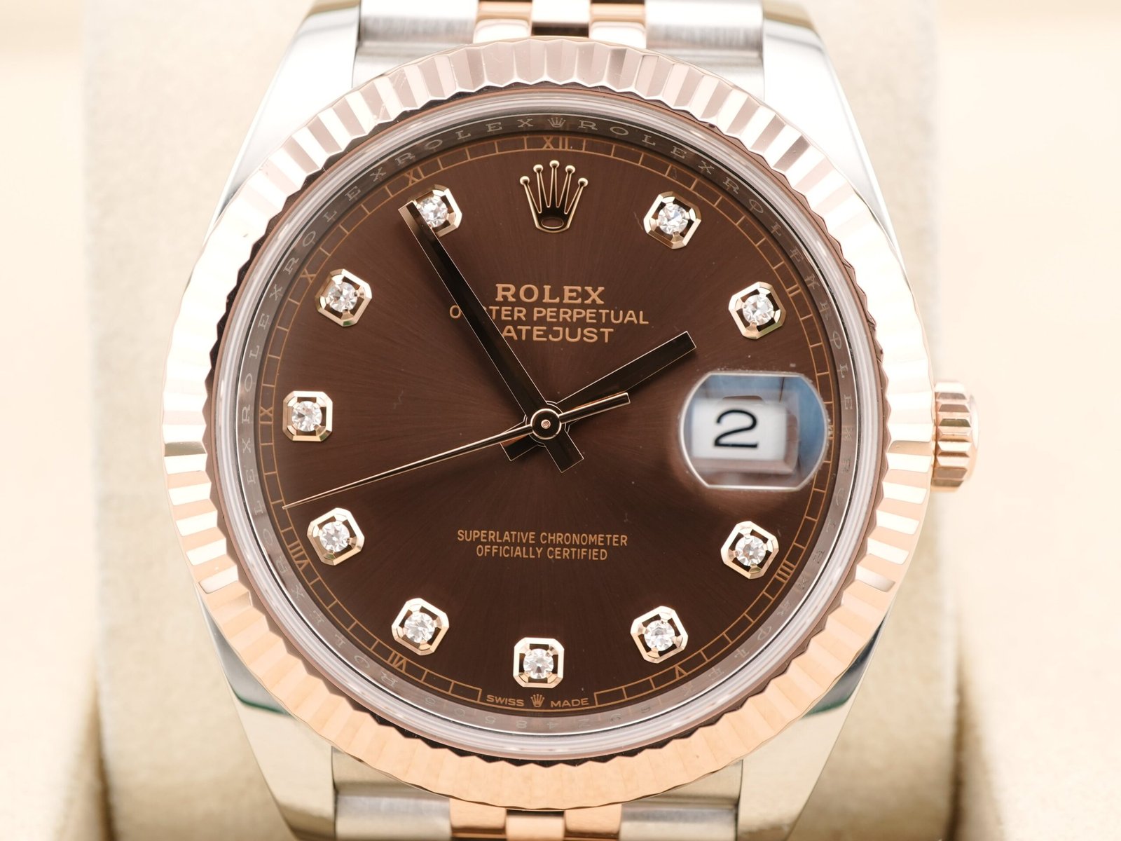 Rolex Datejust 41 mm / Chocolate Brown Diamond – Jubilee - Image 2