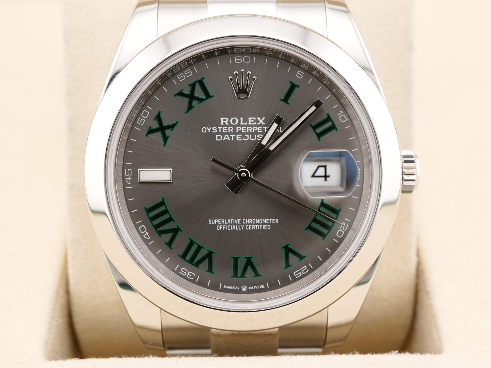 Rolex Datejust 41 mm / Slate Grey Wimbledon – Oyster - Image 3
