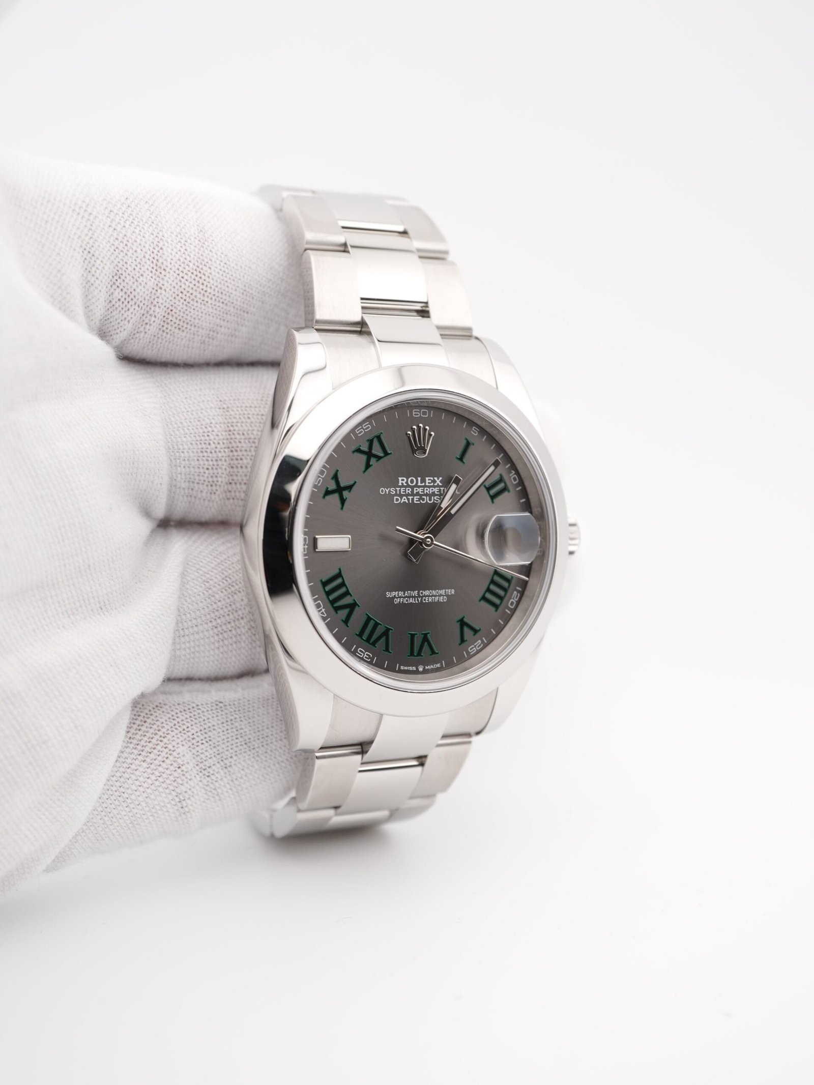Rolex Datejust 41 mm / Slate Grey Wimbledon – Oyster - Image 4
