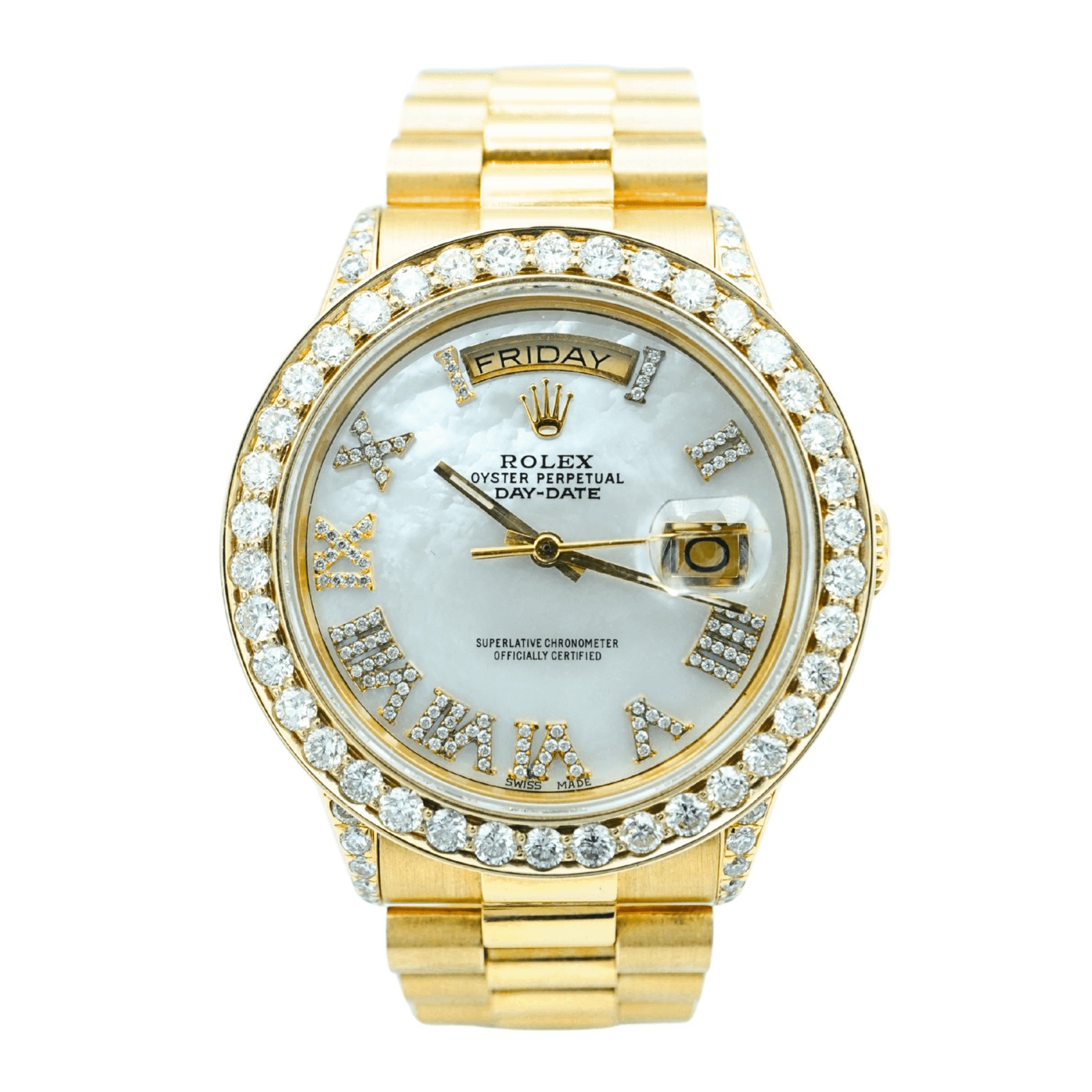 Rolex Day-Date 36 mm / Yellow Gold Diamond – President
